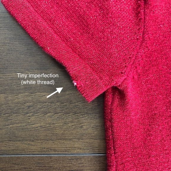 H&M Glittery Red Knit Dress - Size 3/4T - Picture 5 of 5